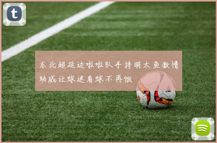 东北超延边啦啦队手持明太鱼激情助威让球迷看球不再饿